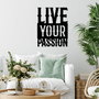 Wallity Live Your Passion Escultura de Pared Metálica Negra